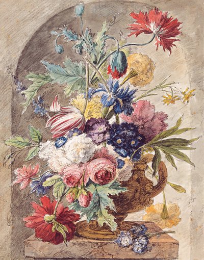 Blumenstillleben, ca. 1734 von Jan van Huysum